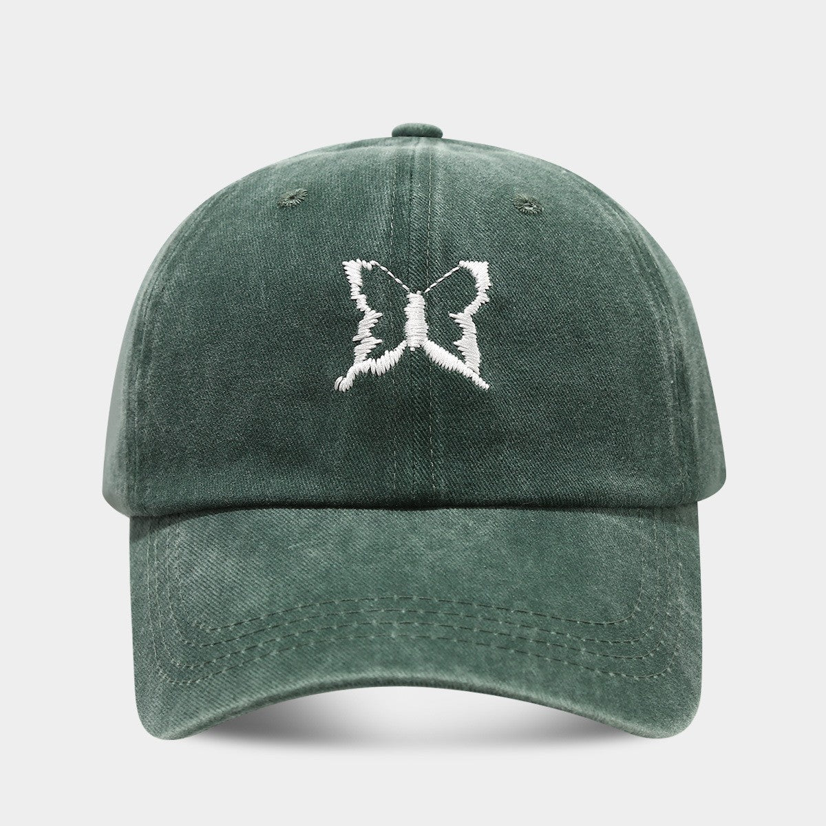 Amira Butterfly Embroidered Cotton Baseball Cap