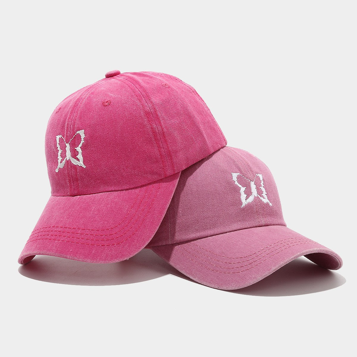 Amira Butterfly Embroidered Cotton Baseball Cap