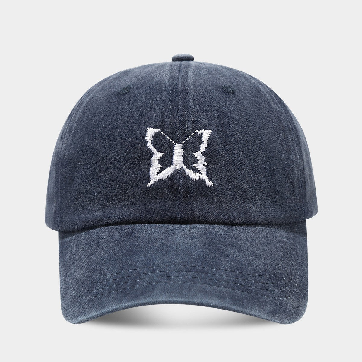 Amira Butterfly Embroidered Cotton Baseball Cap