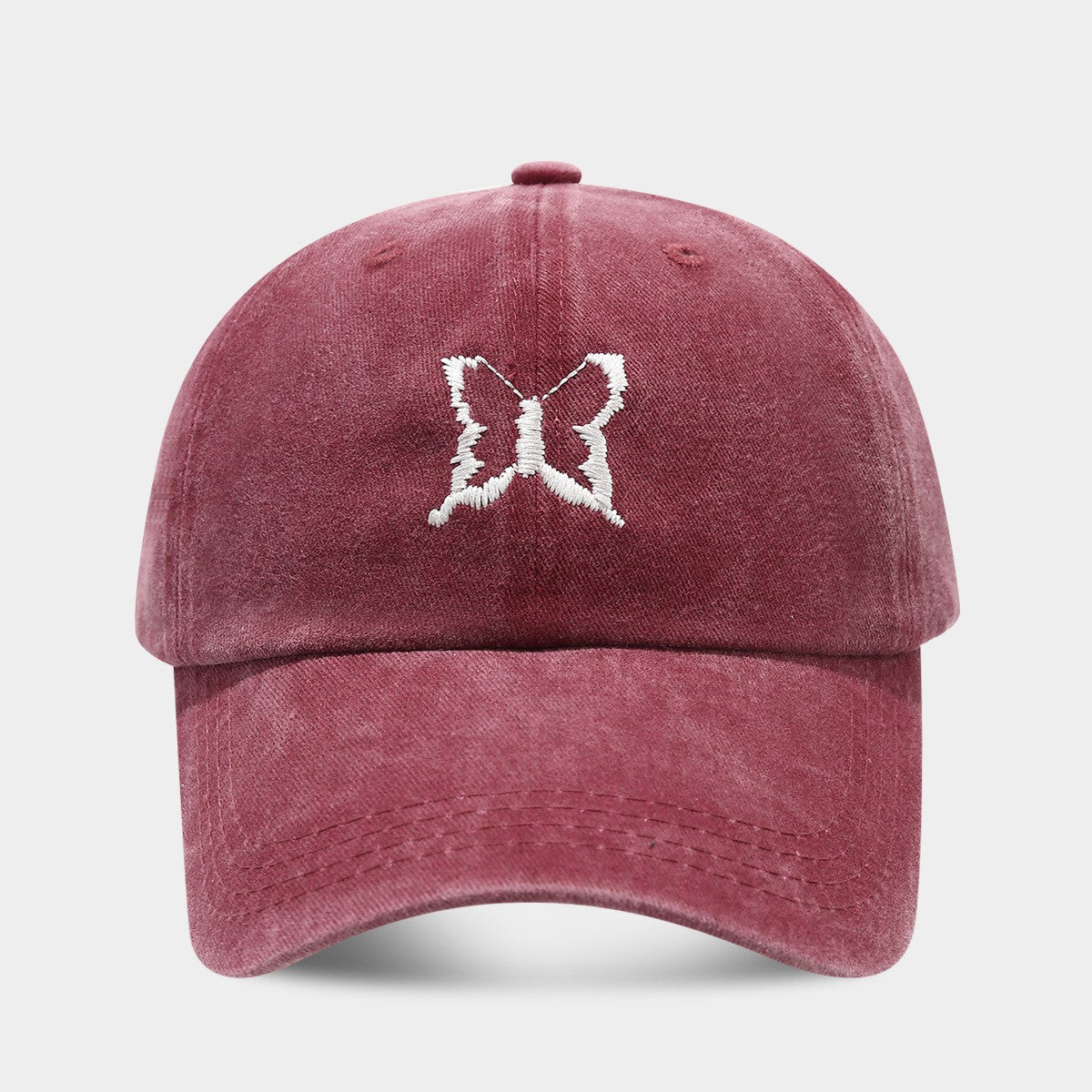 Amira Butterfly Embroidered Cotton Baseball Cap