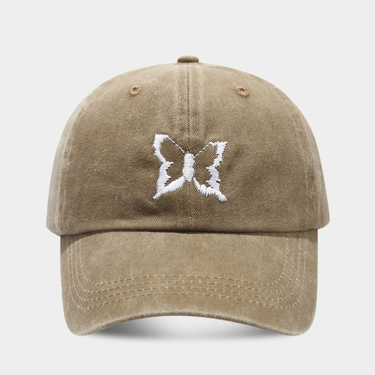 Amira Butterfly Embroidered Cotton Baseball Cap
