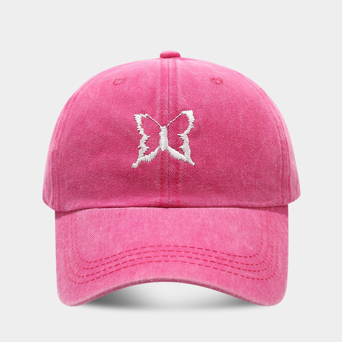 Amira Butterfly Embroidered Cotton Baseball Cap