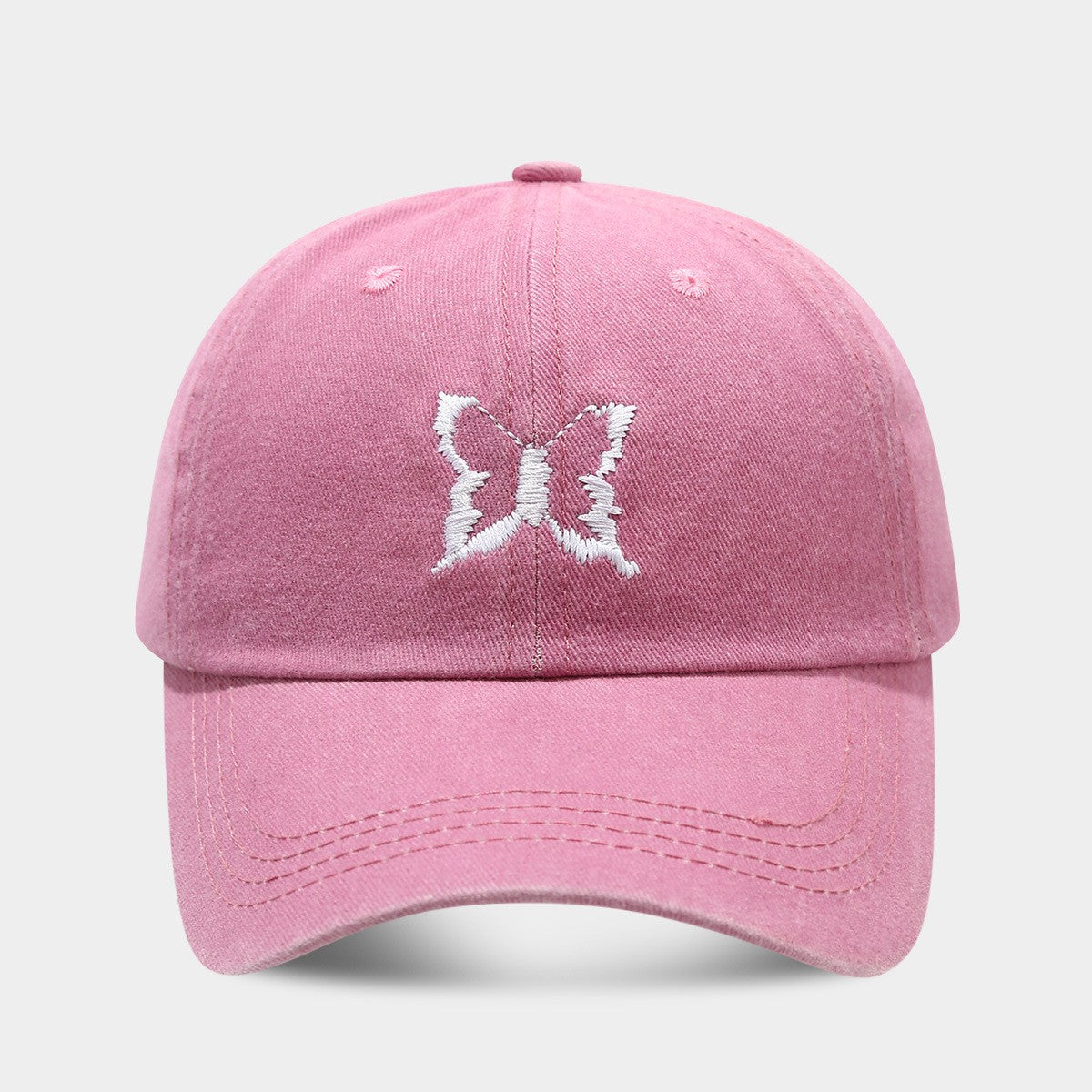 Amira Butterfly Embroidered Cotton Baseball Cap
