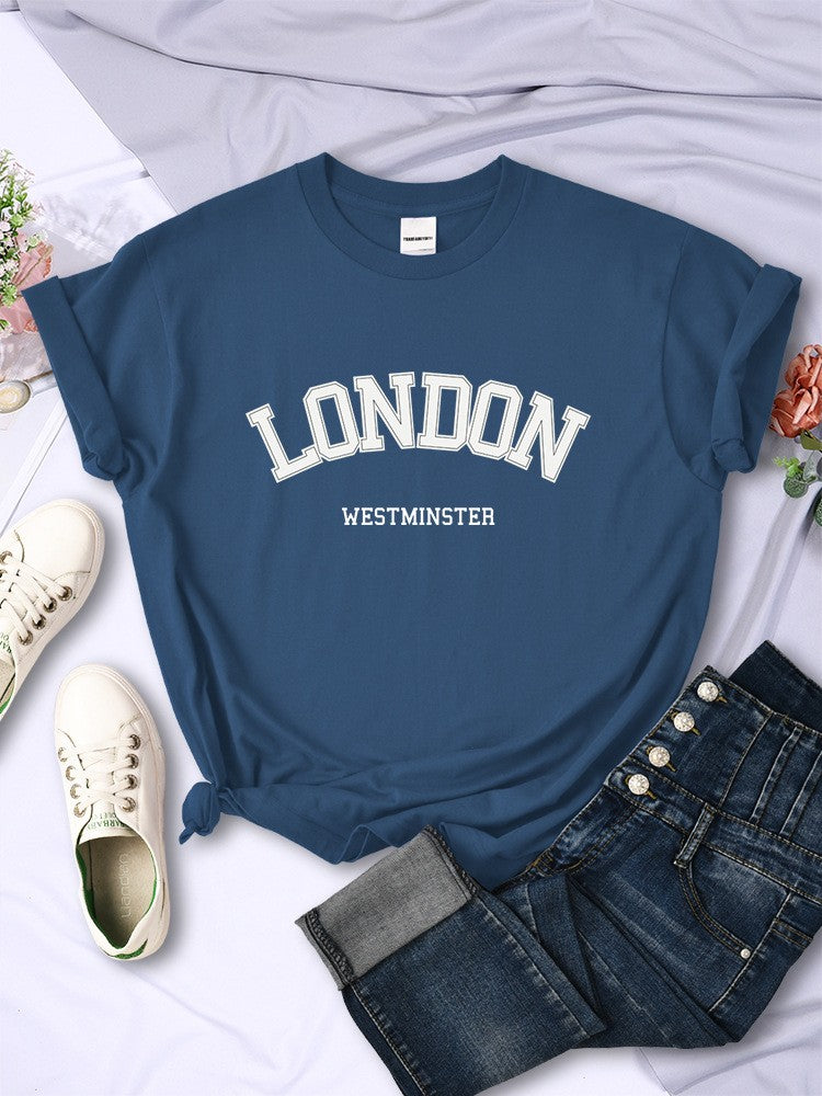 Arlina Summer Street Letter Print Tee