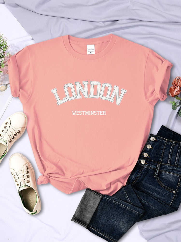Arlina Summer Street Letter Print Tee