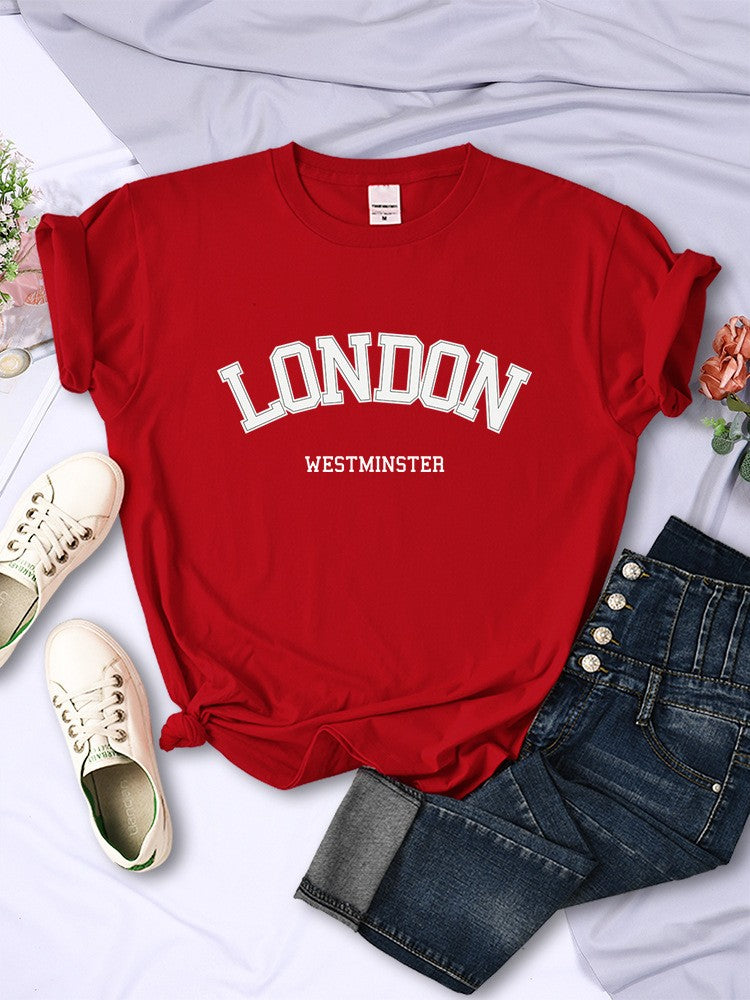 Arlina Summer Street Letter Print Tee