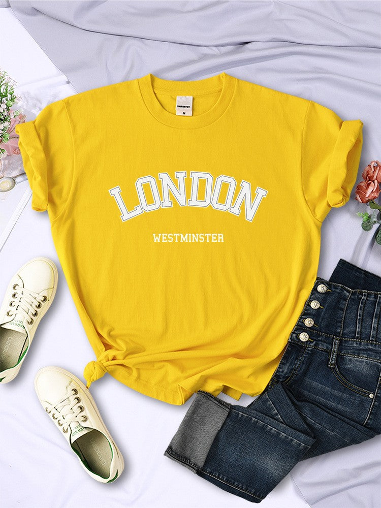 Arlina Summer Street Letter Print Tee