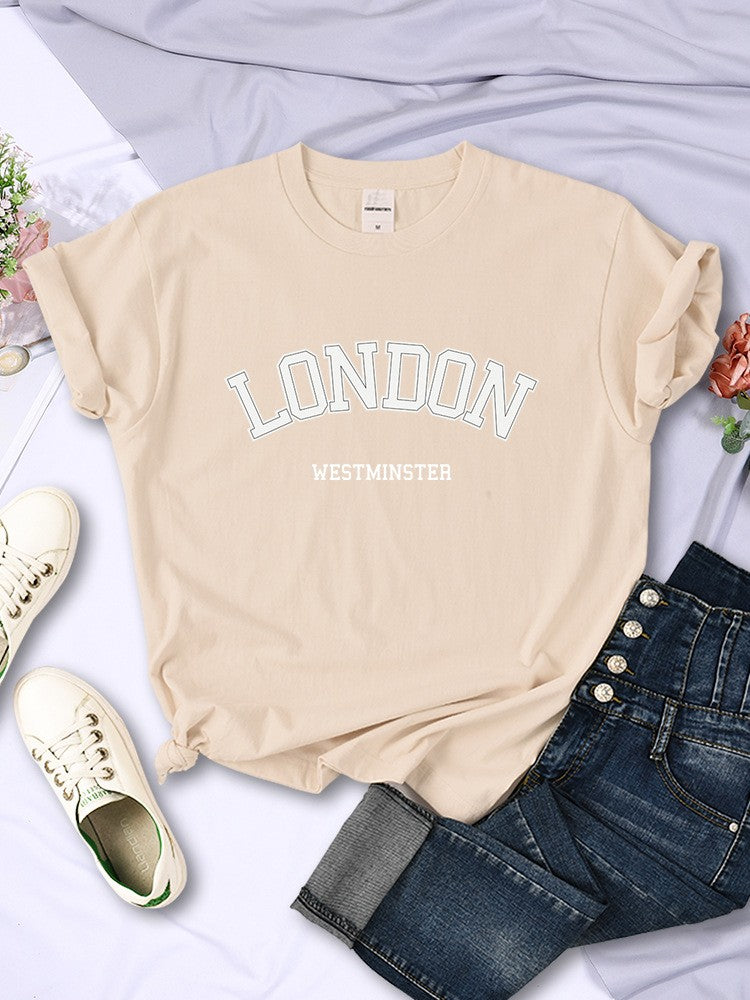 Arlina Summer Street Letter Print Tee