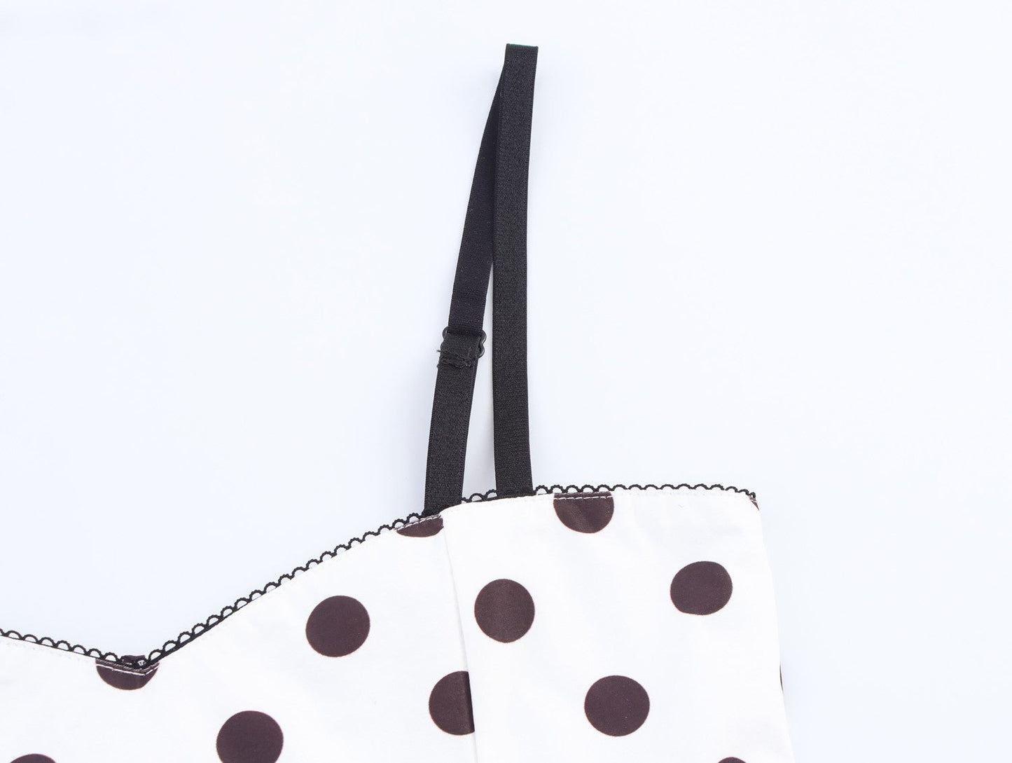 Aveline Retro Polka Dot Corset Strap Top