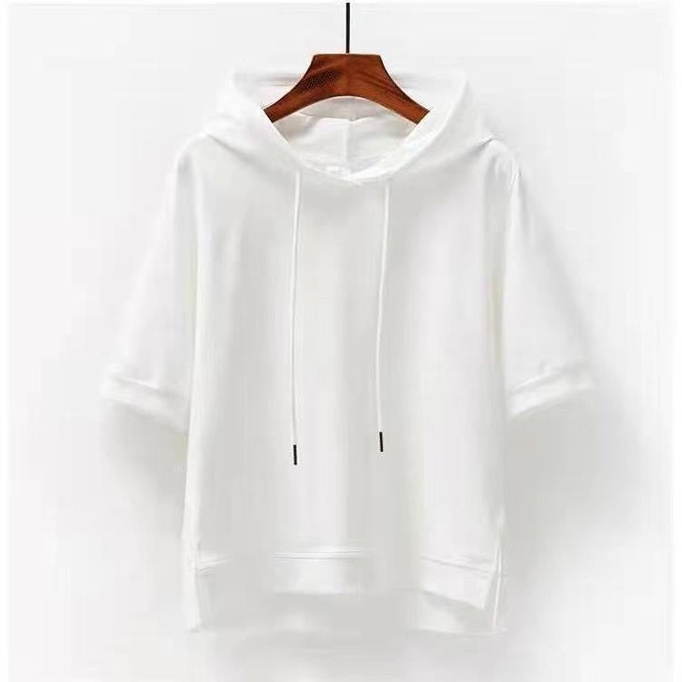 Kiyomi Split-Sleeve Hooded T-Shirt