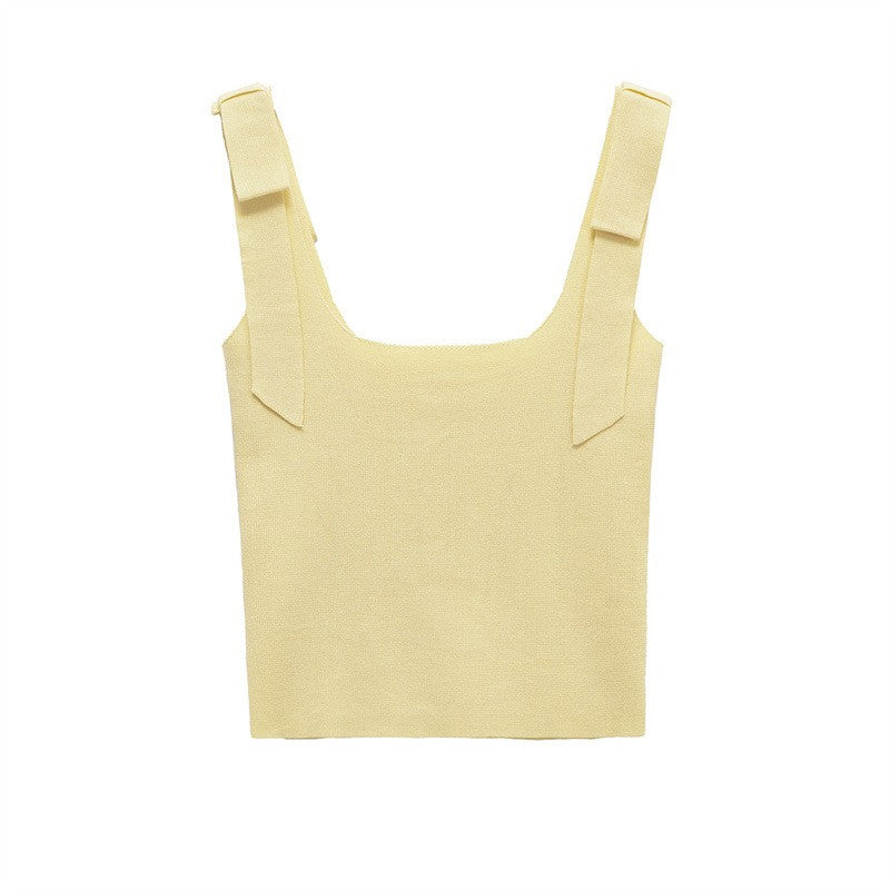 Luretta Retro Bowknot Crop Top