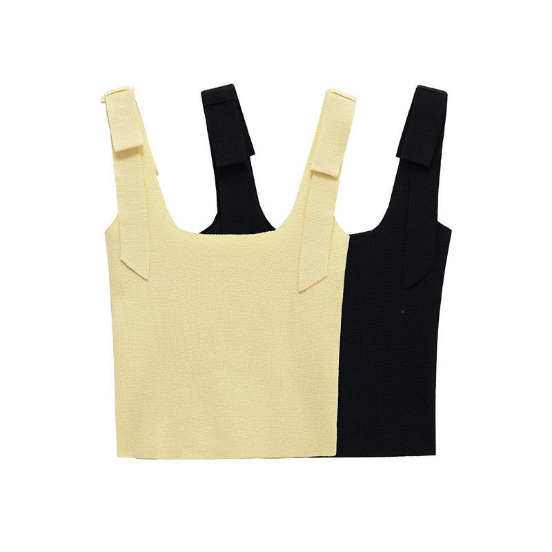 Luretta Retro Bowknot Crop Top