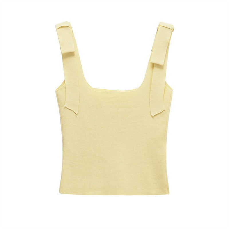 Luretta Retro Bowknot Crop Top