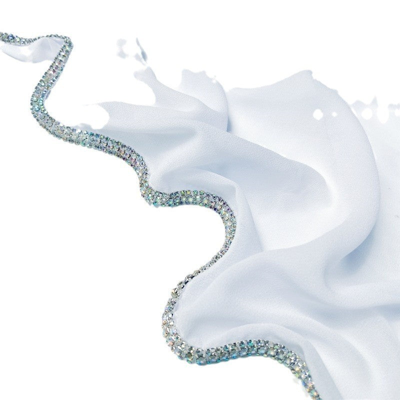 Lureva Diamond Chiffon Lightweight Scarf