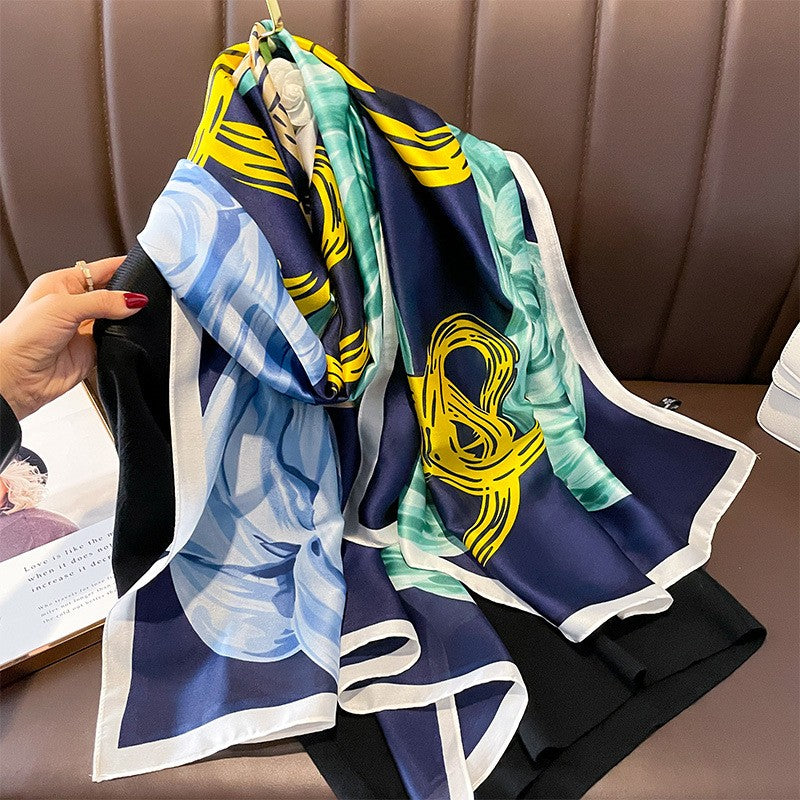 Lysora Floral Rayon Sunscreen Scarf