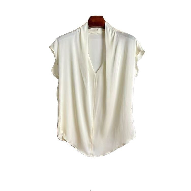 Selora Satin Sleeveless Pullover Top