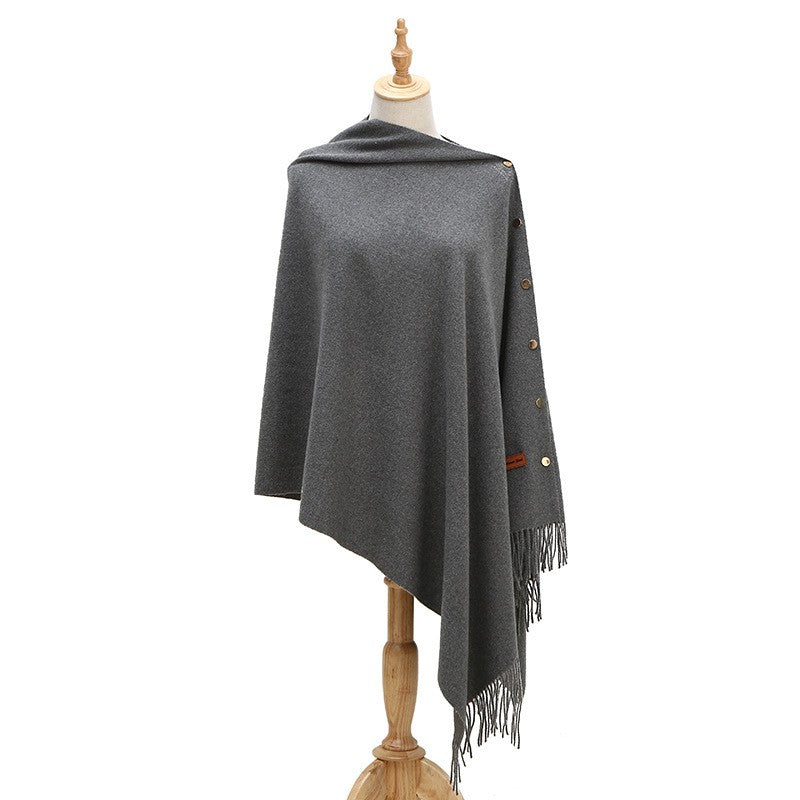 Velisse Tassel Cashmere-Like Winter Shawl