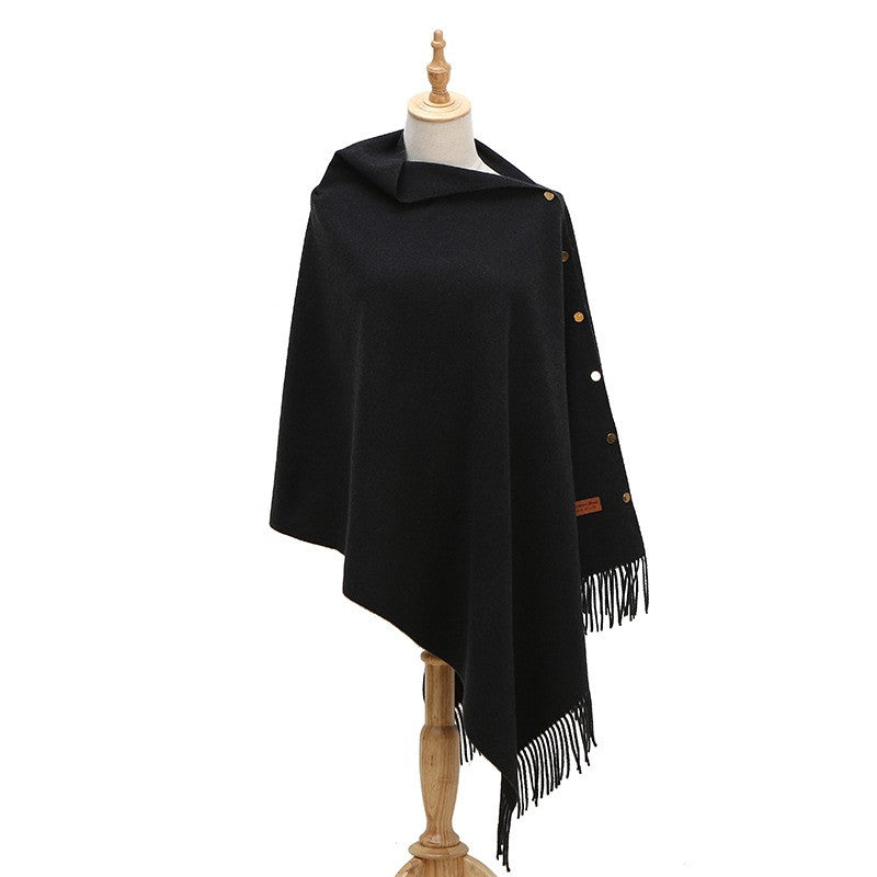 Velisse Tassel Cashmere-Like Winter Shawl