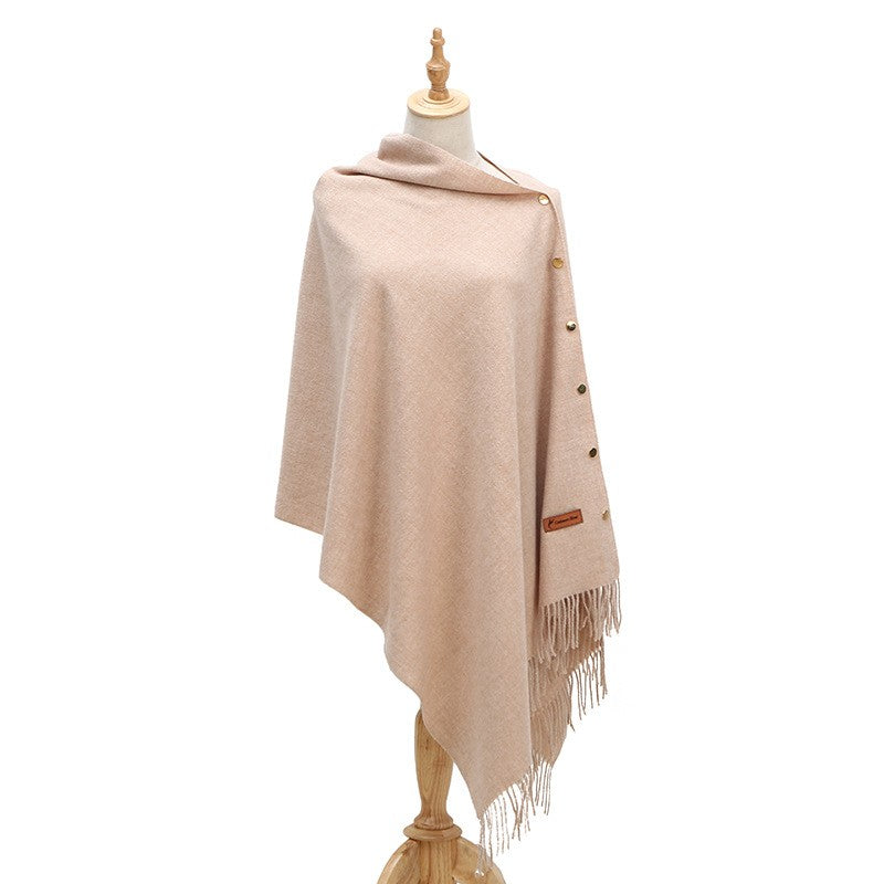 Velisse Tassel Cashmere-Like Winter Shawl
