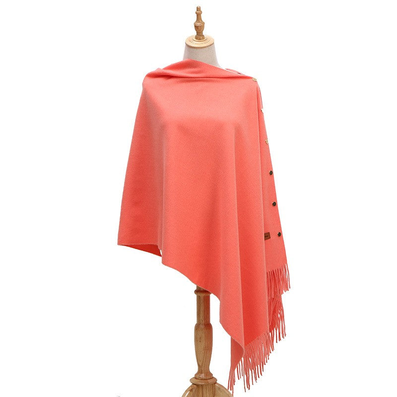 Velisse Tassel Cashmere-Like Winter Shawl