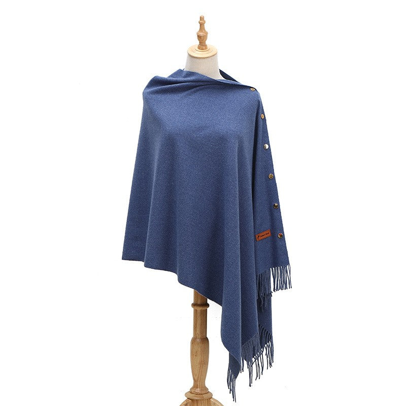 Velisse Tassel Cashmere-Like Winter Shawl