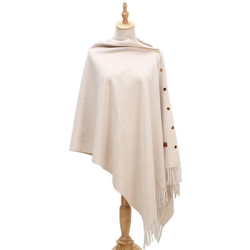 Velisse Tassel Cashmere-Like Winter Shawl