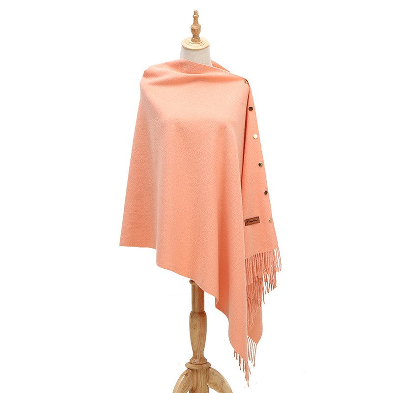 Velisse Tassel Cashmere-Like Winter Shawl
