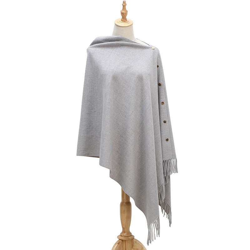 Velisse Tassel Cashmere-Like Winter Shawl