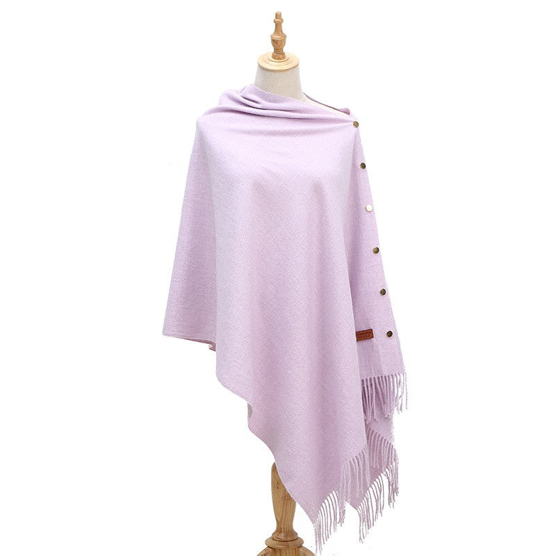 Velisse Tassel Cashmere-Like Winter Shawl