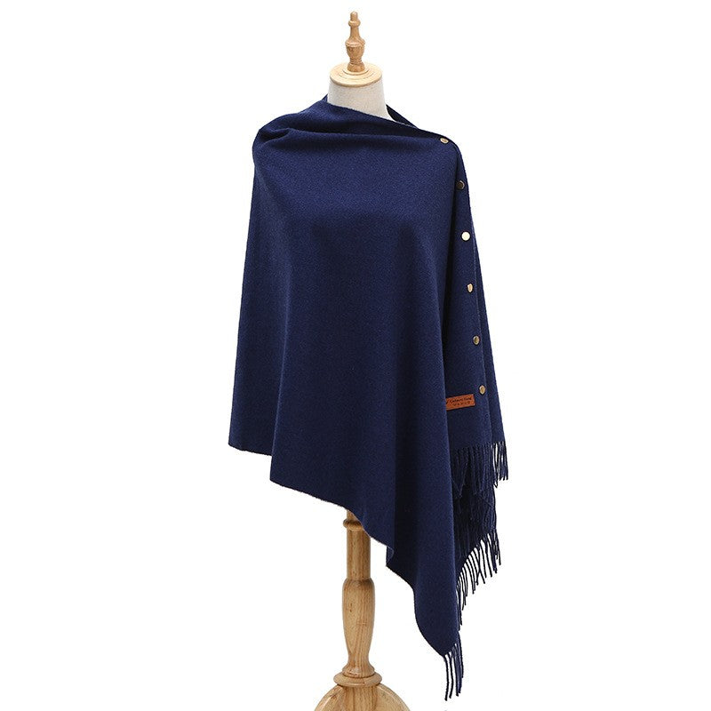 Velisse Tassel Cashmere-Like Winter Shawl