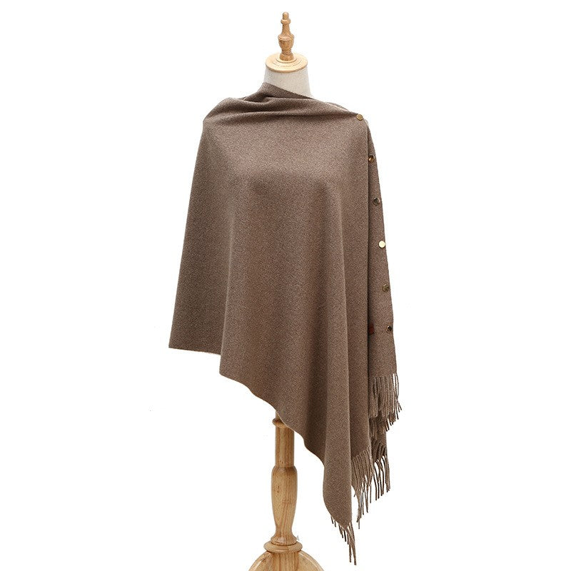 Velisse Tassel Cashmere-Like Winter Shawl