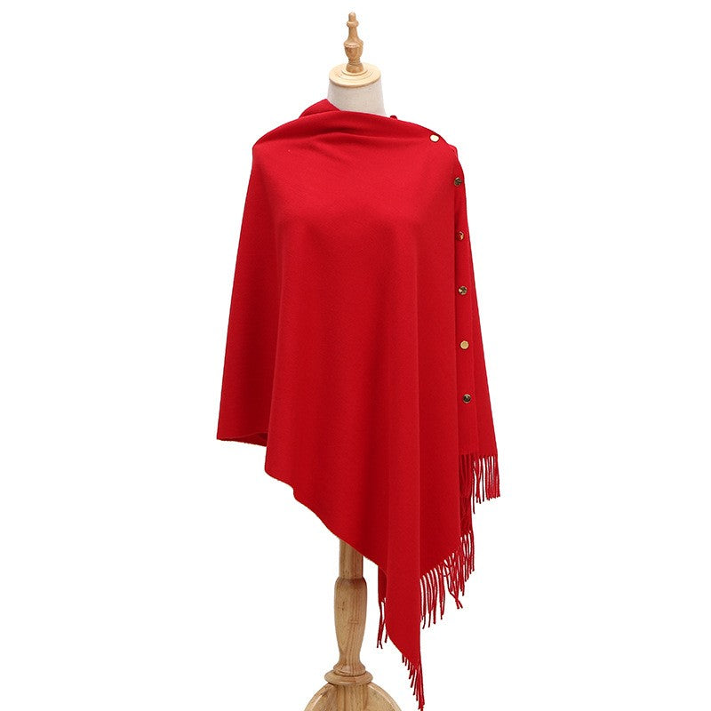 Velisse Tassel Cashmere-Like Winter Shawl