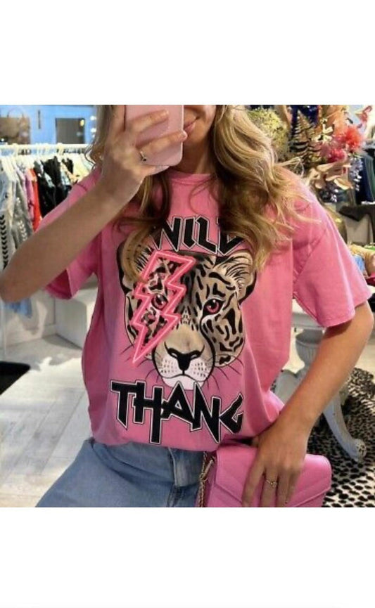 Amara Oversized Tiger Lightning Graphic Tee