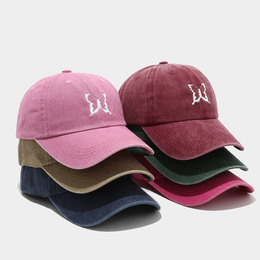 Amira Butterfly Embroidered Cotton Baseball Cap