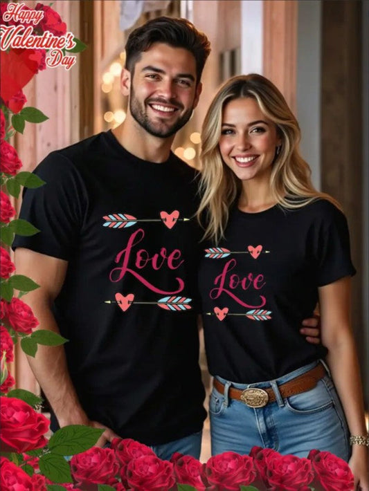 Amoria Valentine Festive Couple Tee