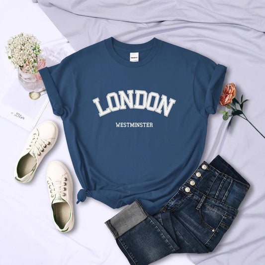 Arlina Summer Street Letter Print Tee