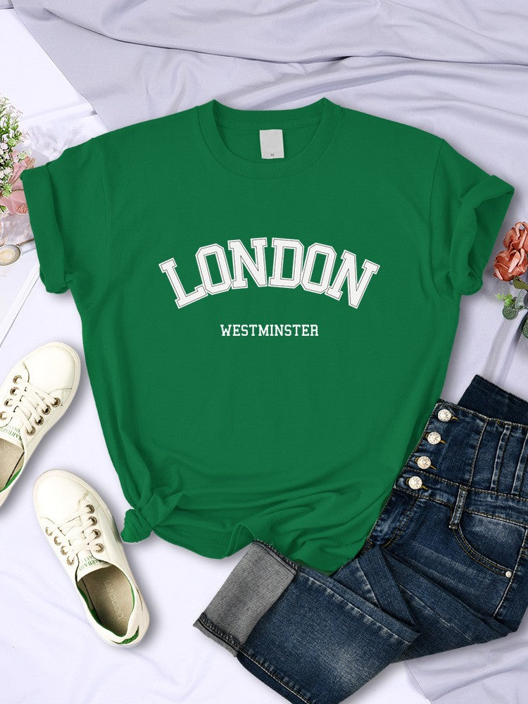 Arlina Summer Street Letter Print Tee
