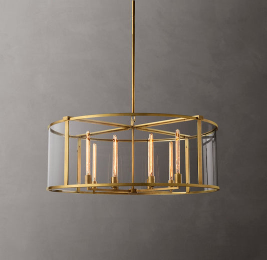 Beckman Round Glass Chandelier