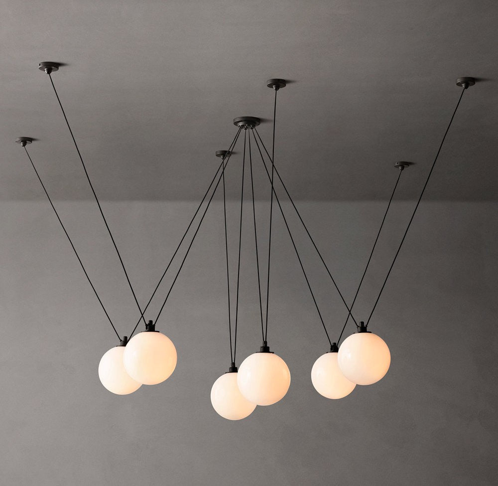Les Acrobates de Gras Multi-Pendant Chandelier
