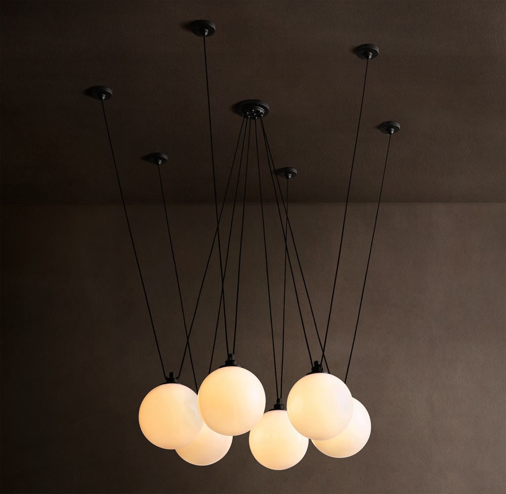Les Acrobates de Gras Multi-Pendant Chandelier