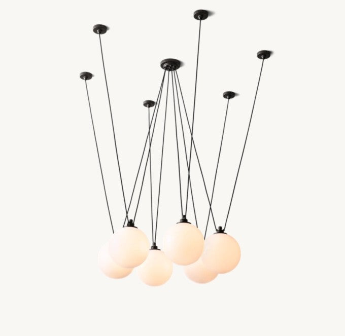 Les Acrobates de Gras Multi-Pendant Chandelier