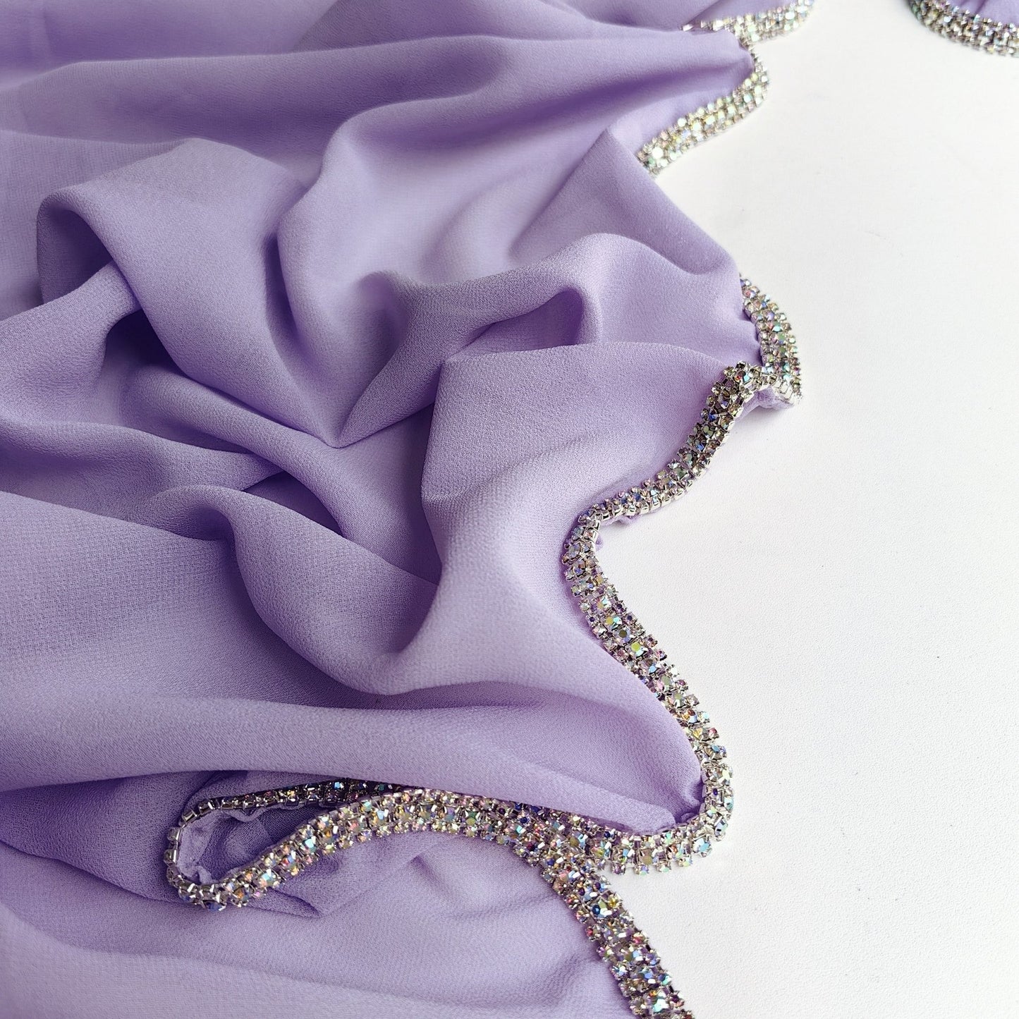 Lureva Diamond Chiffon Lightweight Scarf