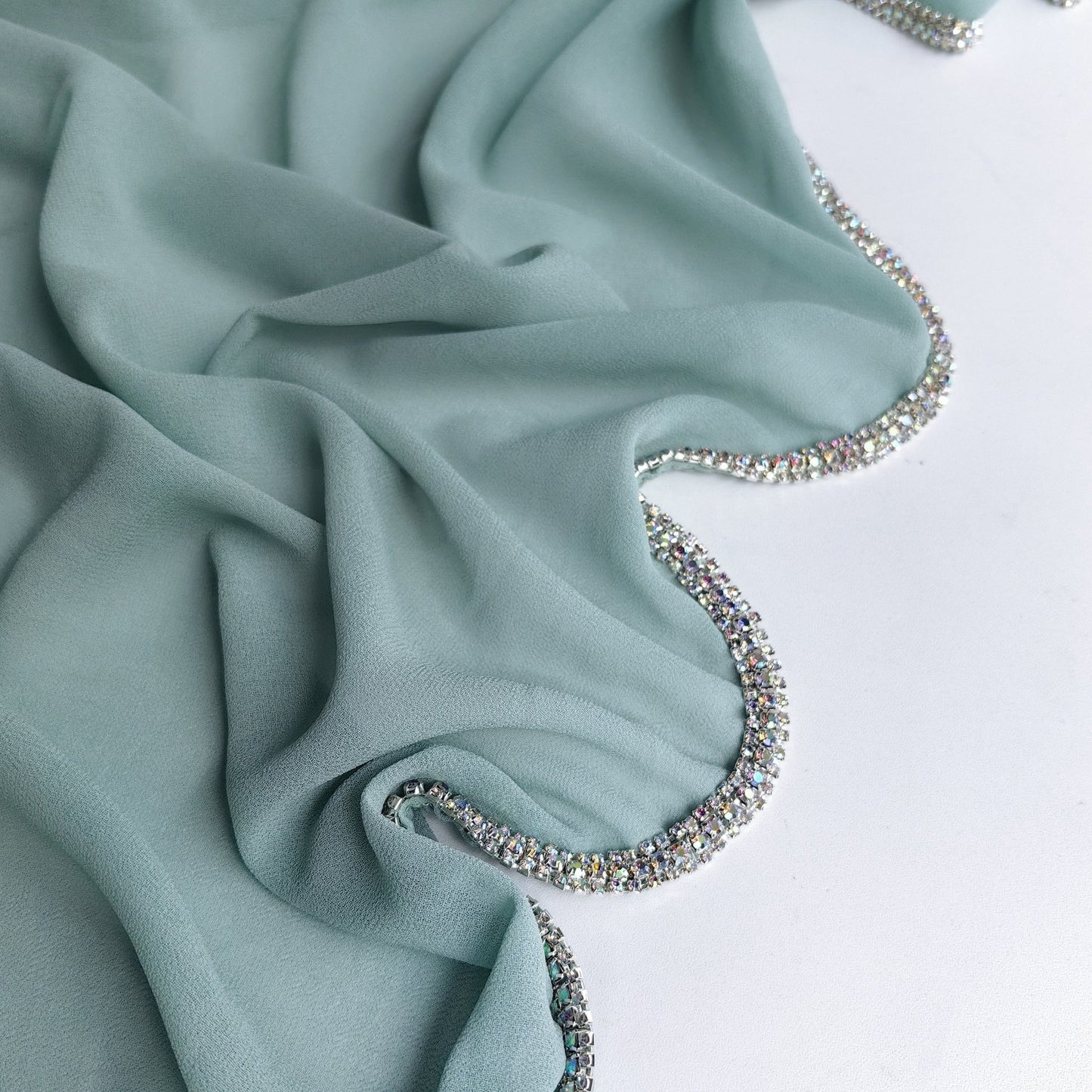 Lureva Diamond Chiffon Lightweight Scarf