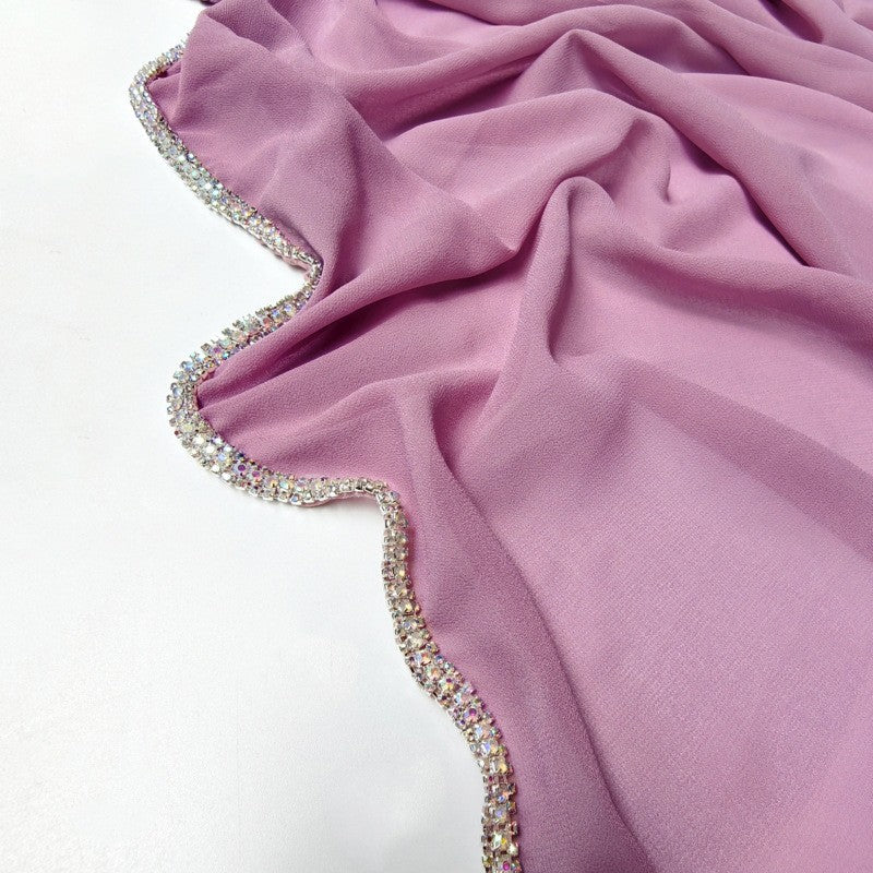 Lureva Diamond Chiffon Lightweight Scarf