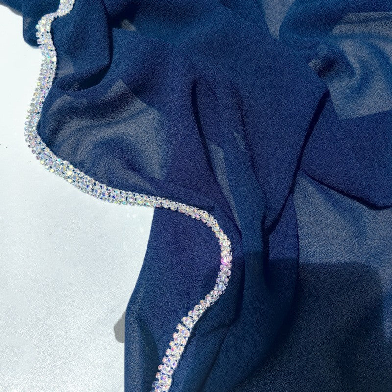 Lureva Diamond Chiffon Lightweight Scarf