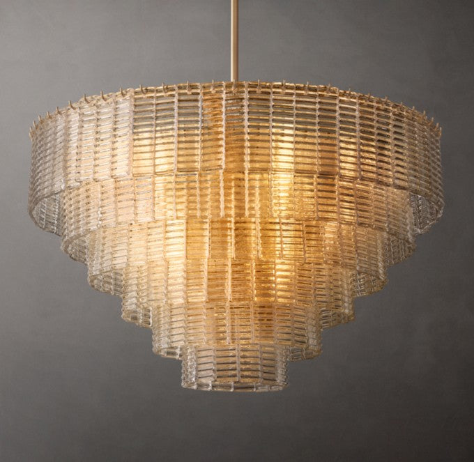 Sirene Clear Glass Round Chandelier