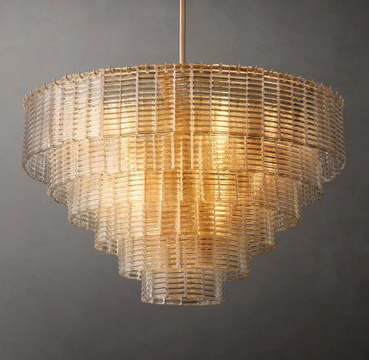 Sirene Clear Glass Round Chandelier