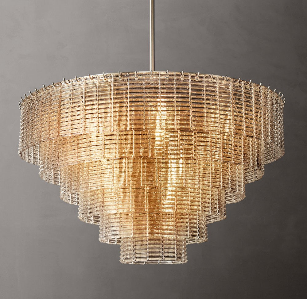 Sirene Clear Glass Round Chandelier