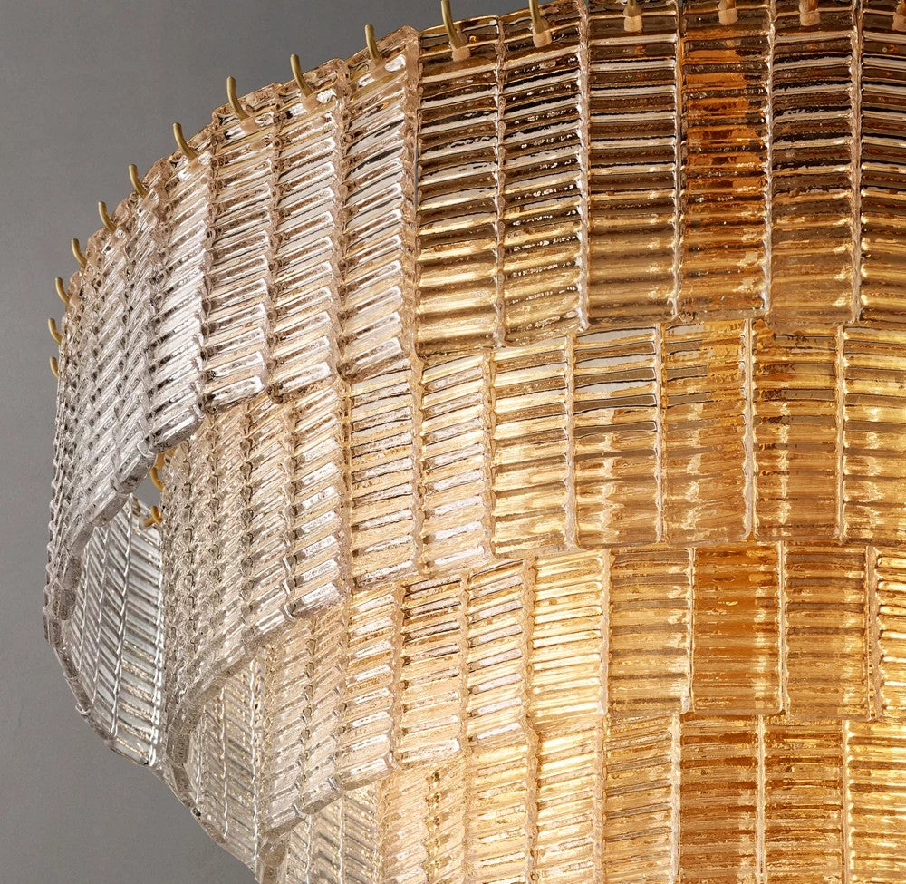 Sirene Clear Glass Round Chandelier