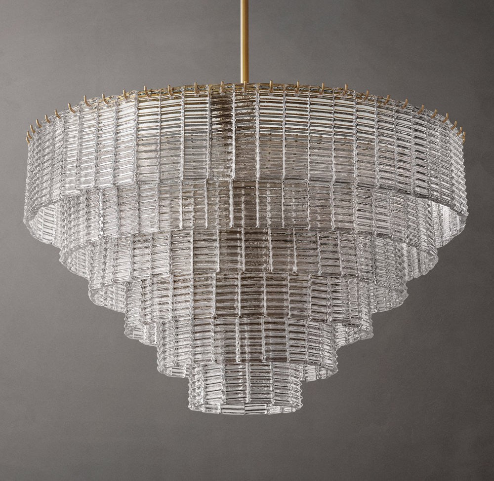 Sirene Clear Glass Round Chandelier